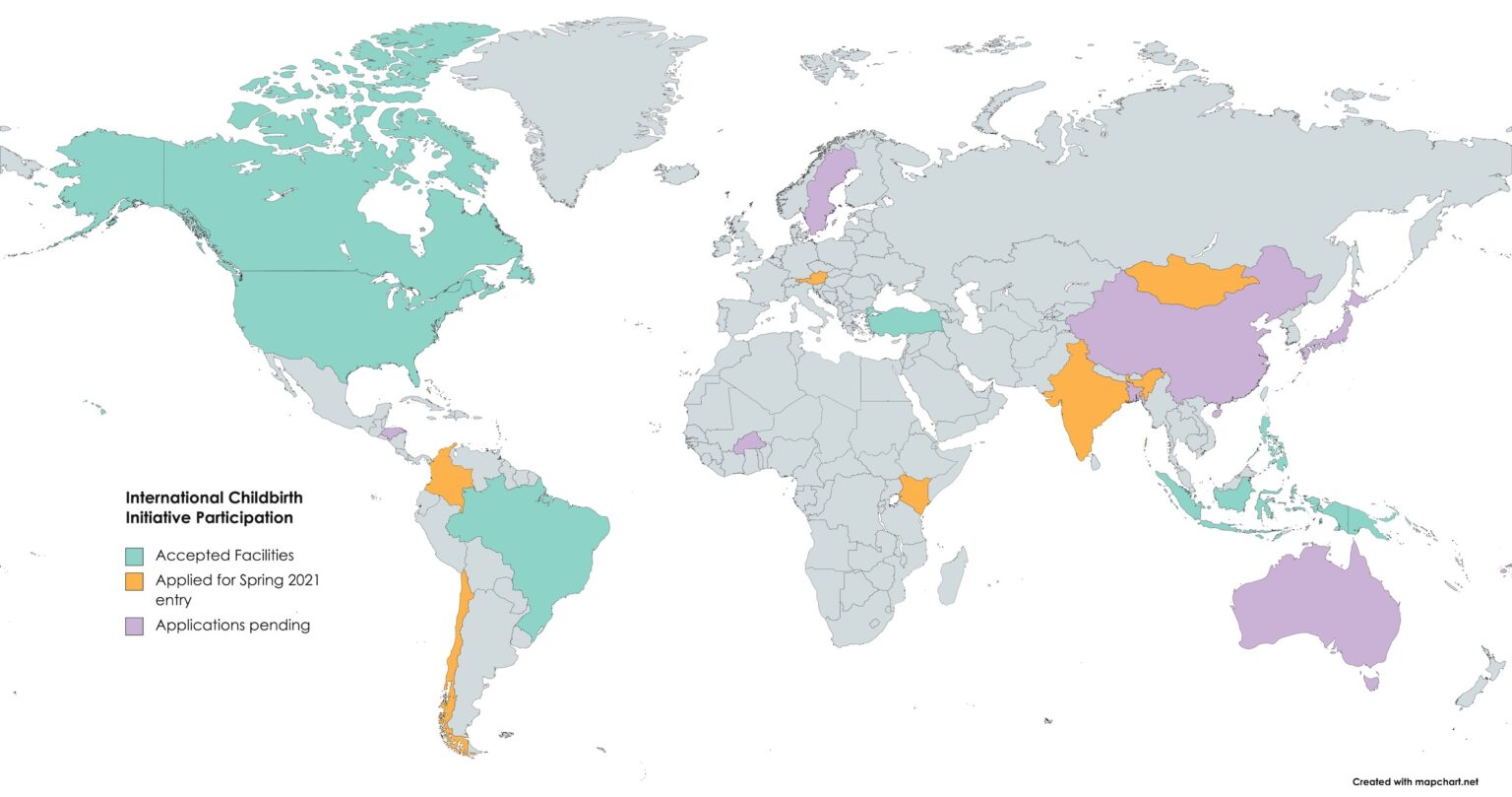 Global map indicating ICI participation